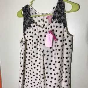Candie’s polkadot blouse